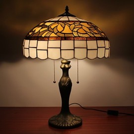 Table Lights with 2 Lights with Glass LampShade - Electroplate Finish